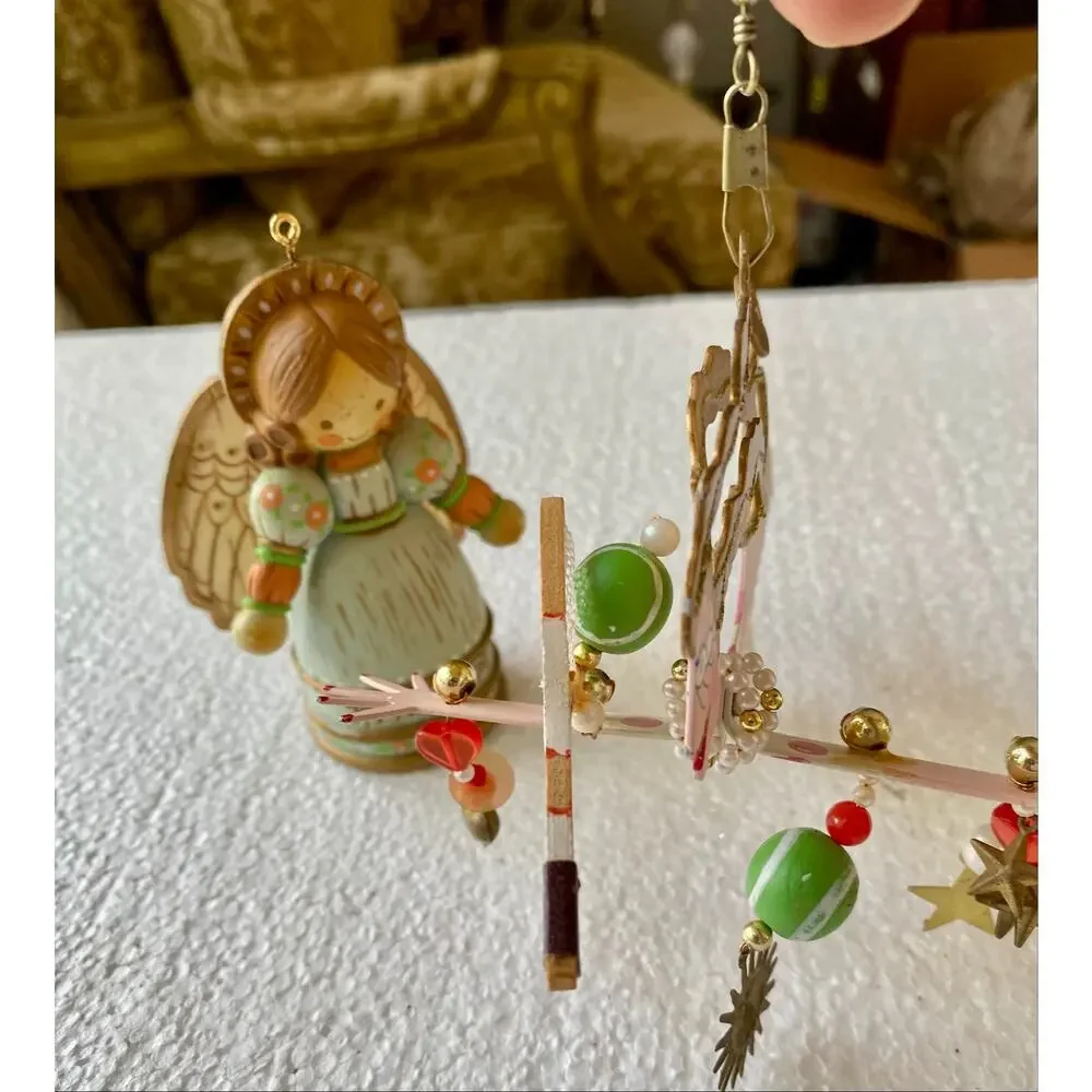 whimsical tennis player Karen Rossi Silvestri vintage 1977 Hallmark Angel